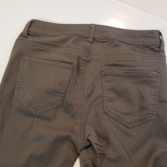 ZARA Basic Mid-Rise Denim Stretch Pants - Picture 6 of 9